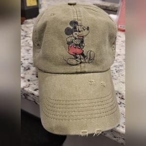 Olive Green Vintage Mickey Cap